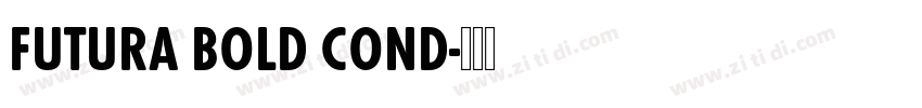 FUTURA BOLD COND字体转换